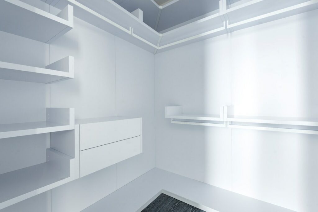 White Walk In Closet